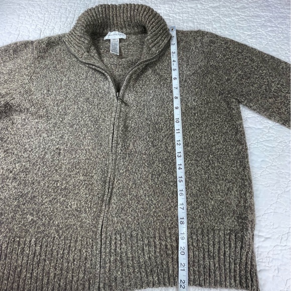 🔥Evan Pecone Angora Rabbit Blend Cardigan Sweater Long Sleeve Full Zip Women XL - Picture 13 of 14